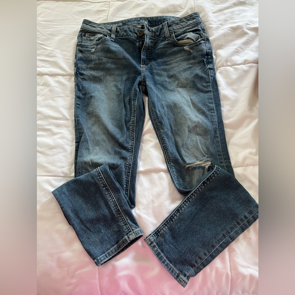 ana slightly distressed boyfriend jean